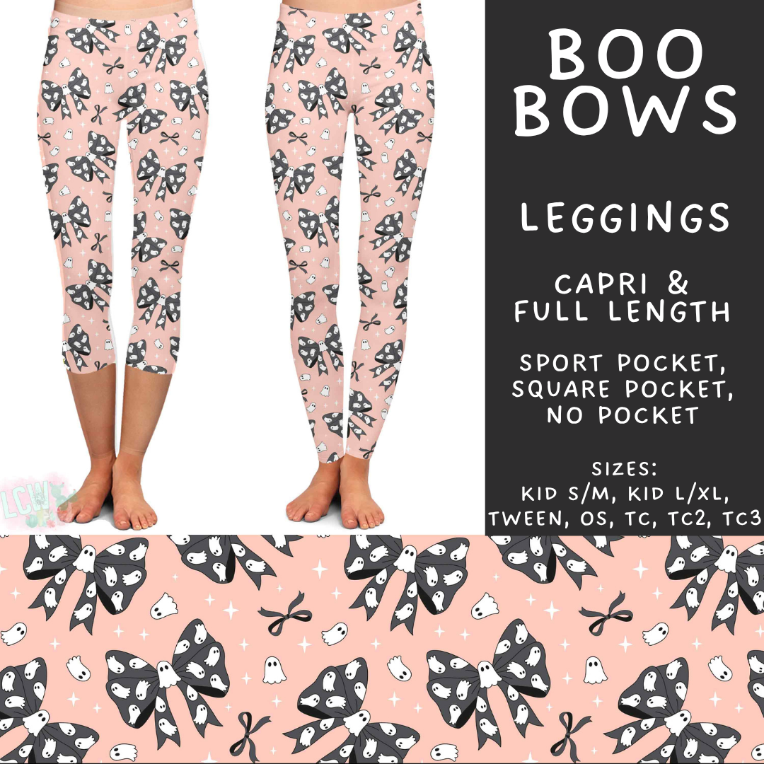 Batch #562 - Fun Run 25 - Closes 7/29 - ETA late Sept - Boo Bows Full and Capri Length Leggings