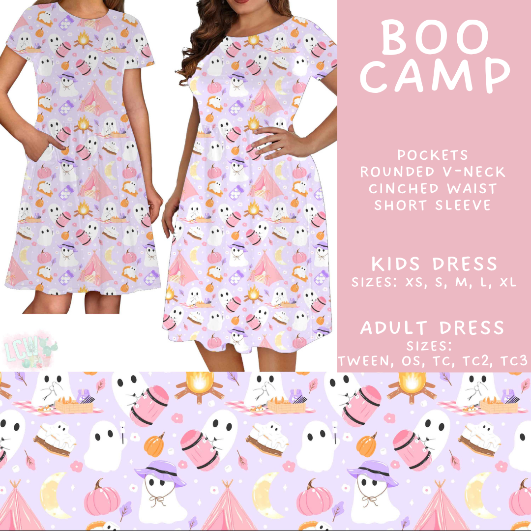 Batch #562 - Fun Run 25 - Closes 7/29 - ETA late Sept - Boo Camp Adult & Kids Dresses