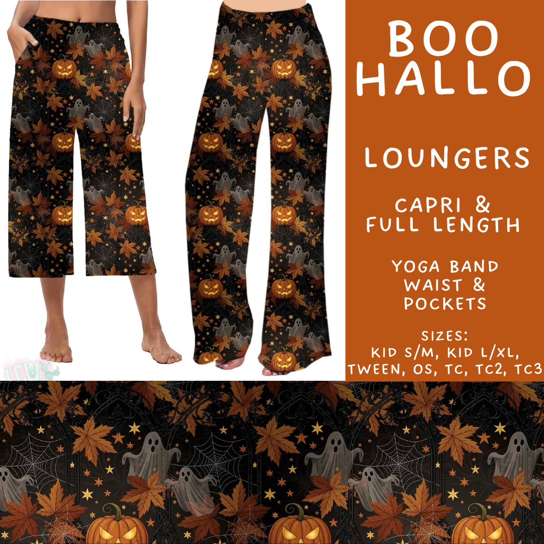 Batch #574 - HalloThanksMas - Closes 8/24 - ETA mid/late October - Boo Hallo Capri and Full Length Loungers