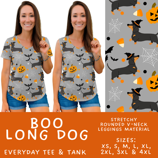 Batch #568 - Halloween Spooky Sets 3 - Closes 8/12 - ETA early October - Boo Long Dog Everyday Tank & Tee