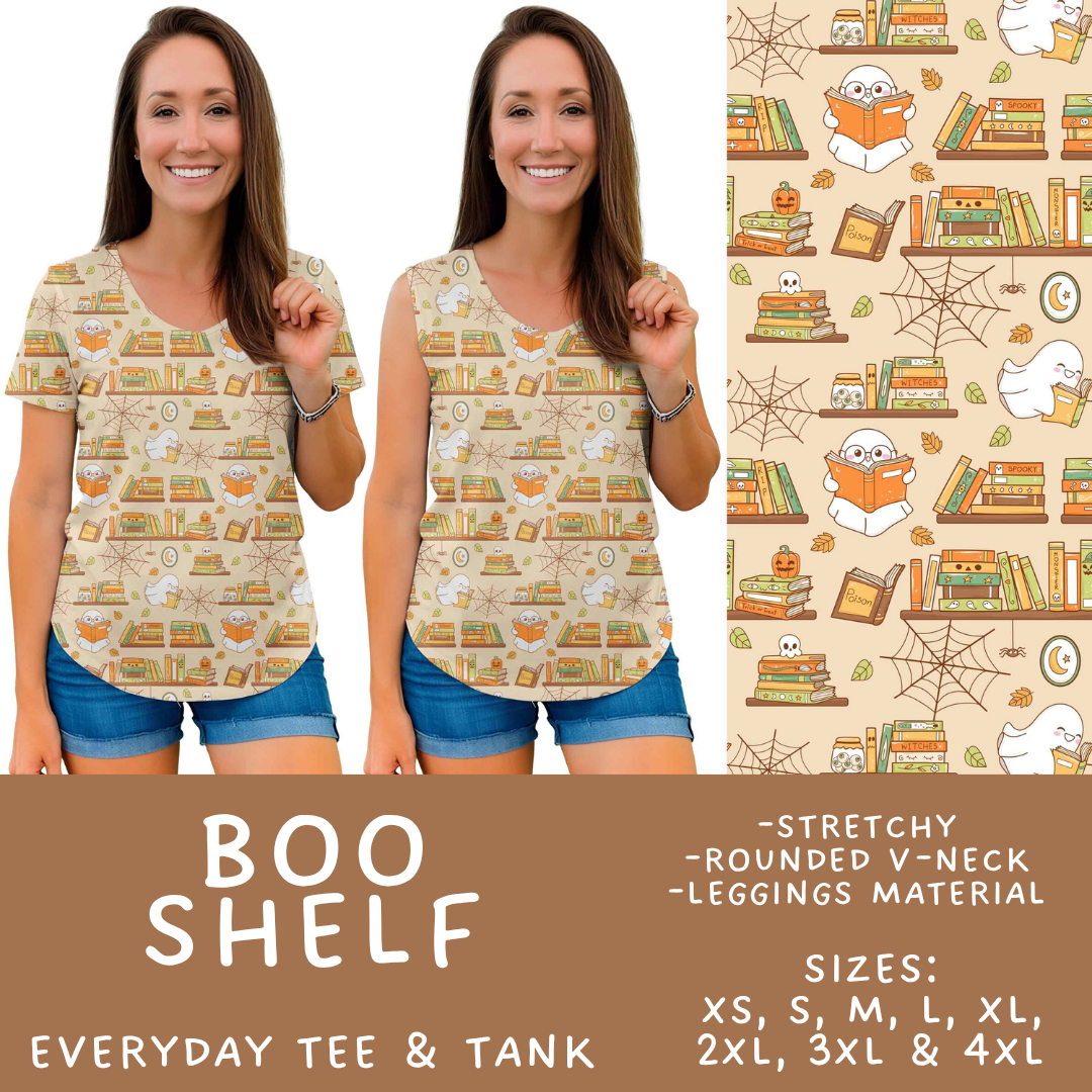 Batch #556 - Halloween 3 - Closes 7/15 - ETA mid Sept - Boo Shelf Everyday Tank & Tee