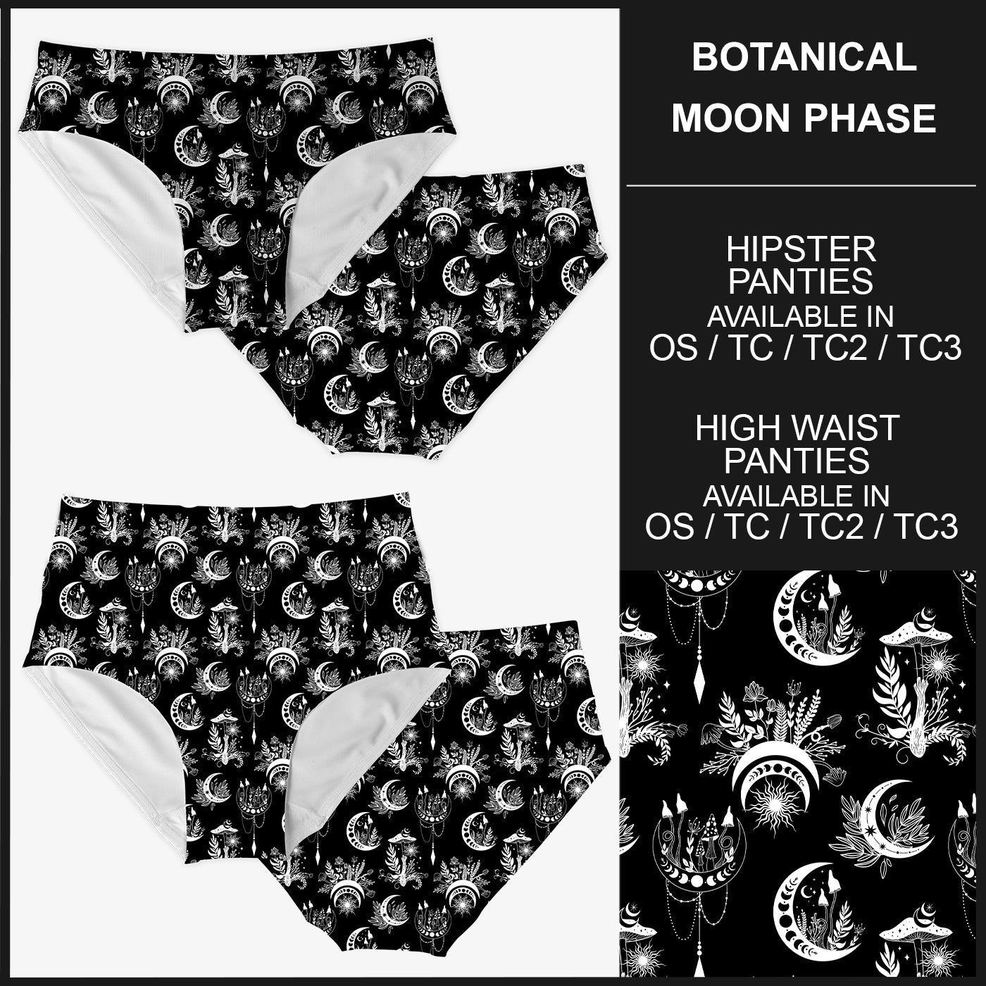 RTS - Botanical Moon Phase Panties