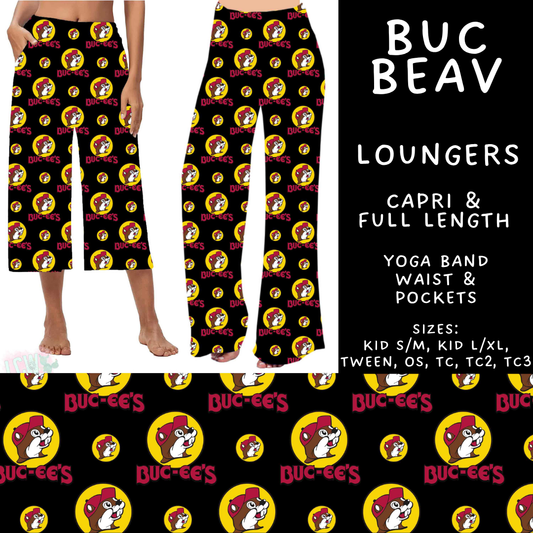 Batch #592 - Fun Run 27 - Closes 9/30 - ETA late Nov - Buc Beav Capri and Full Length Loungers
