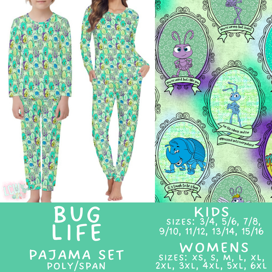 Batch #587 - Family Pajamas 2 - Closes 9/18 - ETA mid Nov - Bug Life Women's & Kid's Pajama Sets