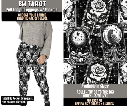Preorder! Closes 10/28. ETA Jan. BW Tarot Leggings Choose Fleece or Traditional