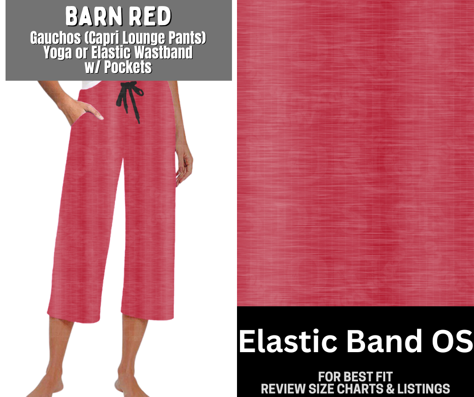Barn Red Capri Gauchos