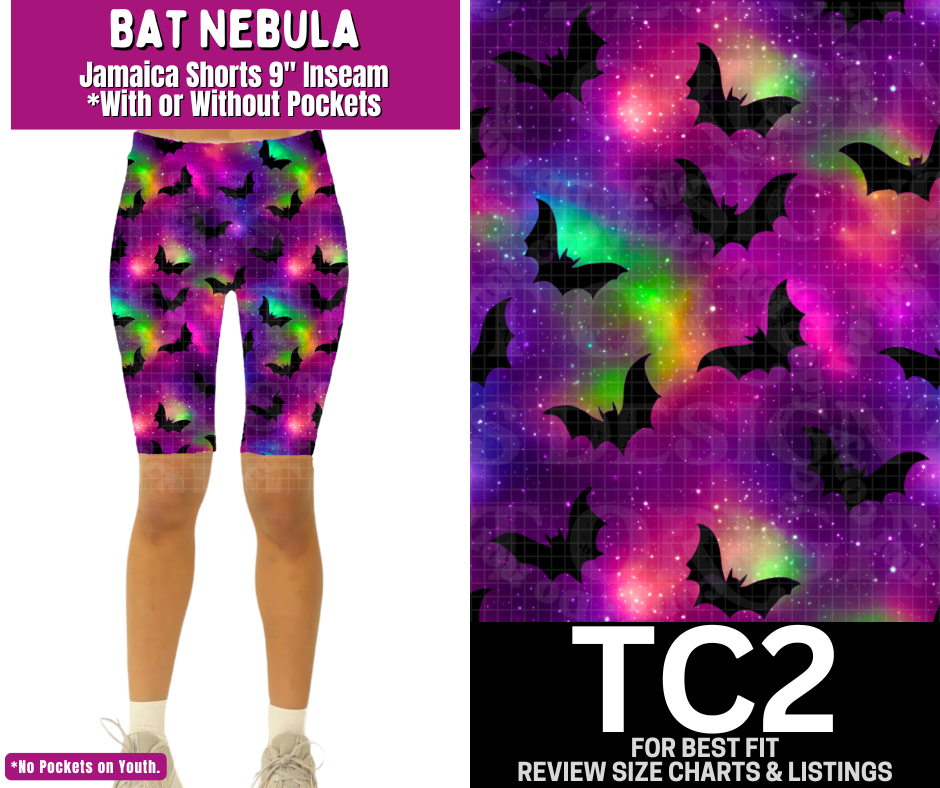 Bat Nebula Jamaica Shorts w/ Pockets
