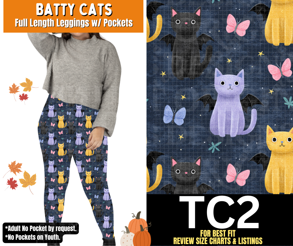 Batty Cats Full Length Leggings