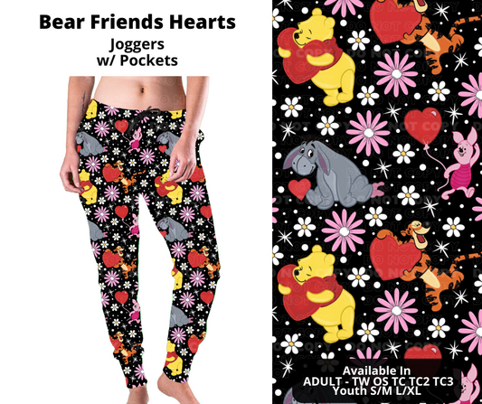 Preorder! Closes 11/28. ETA Feb. Bear Friends Hearts Joggers