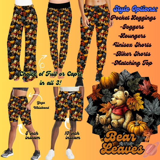 BEAR LEAVES-BOTTOMS PREORDER-SOFT CLOSE 8/7-HARD CLOSE 8/9