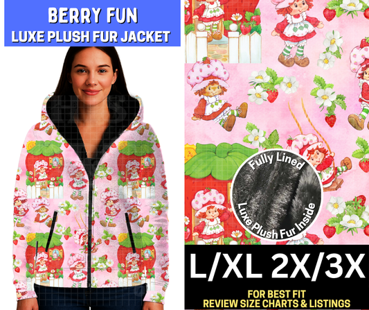 Berry Fun Luxe Fur Jacket