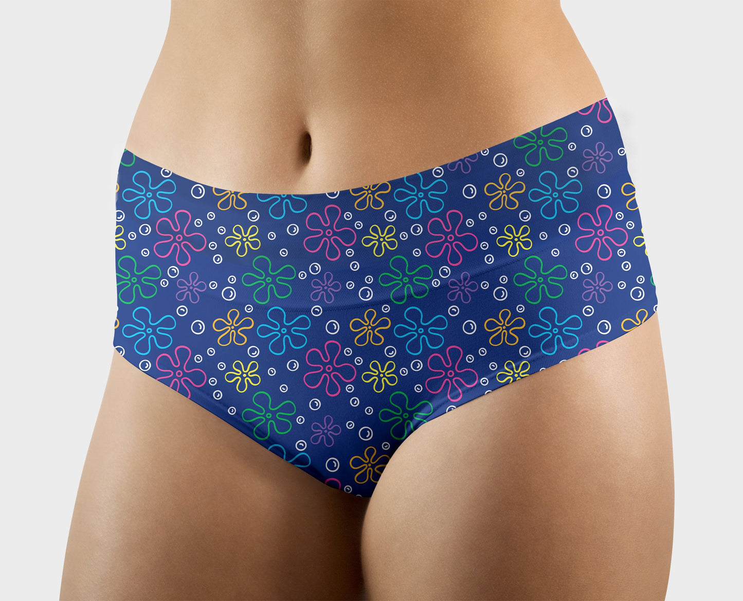 RTS - Bikini Flowers Hipster/High Waist Panties