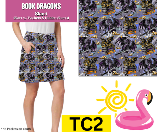 Book Dragons Skort