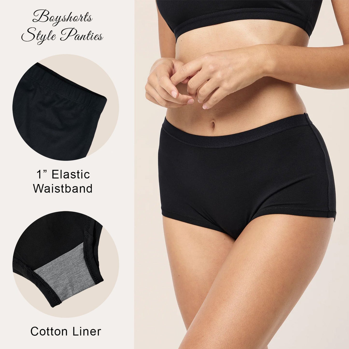 B306 - Preorder Solid Black Panties (Closes 8/07. ETA mid October)