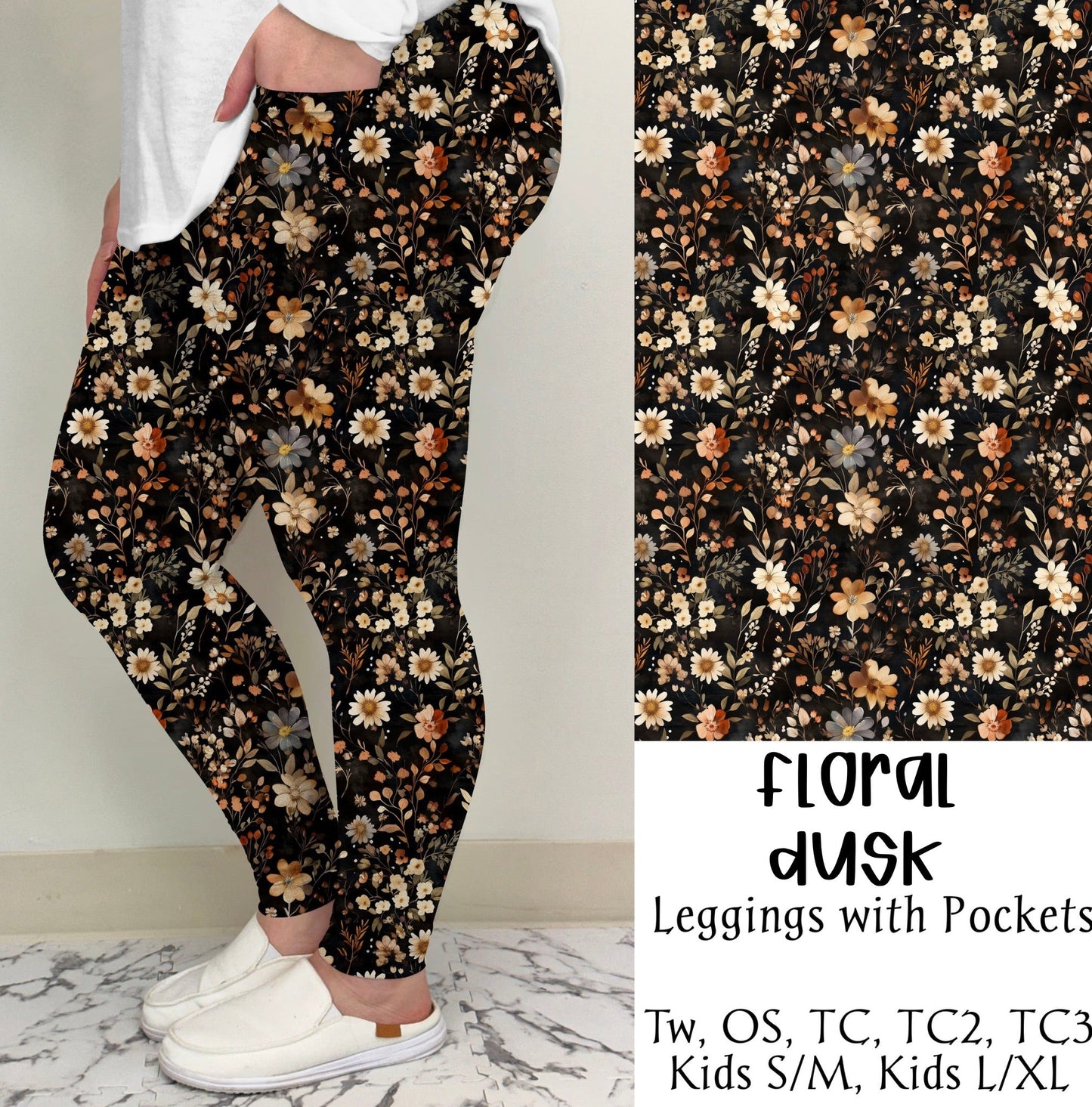 Floral Dusk Leggings/Joggers | Run ends 6/30 | ETA 42 Days