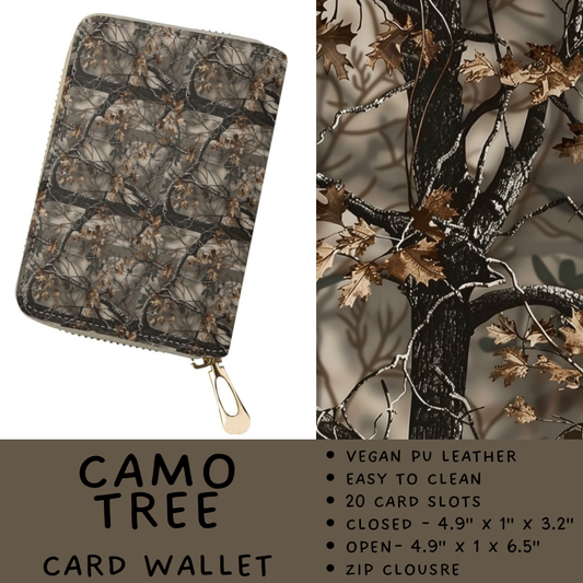 Batch #460 - Zip It Collection - Closes 12/5 - ETA late Jan - Camo Tree Card Wallet