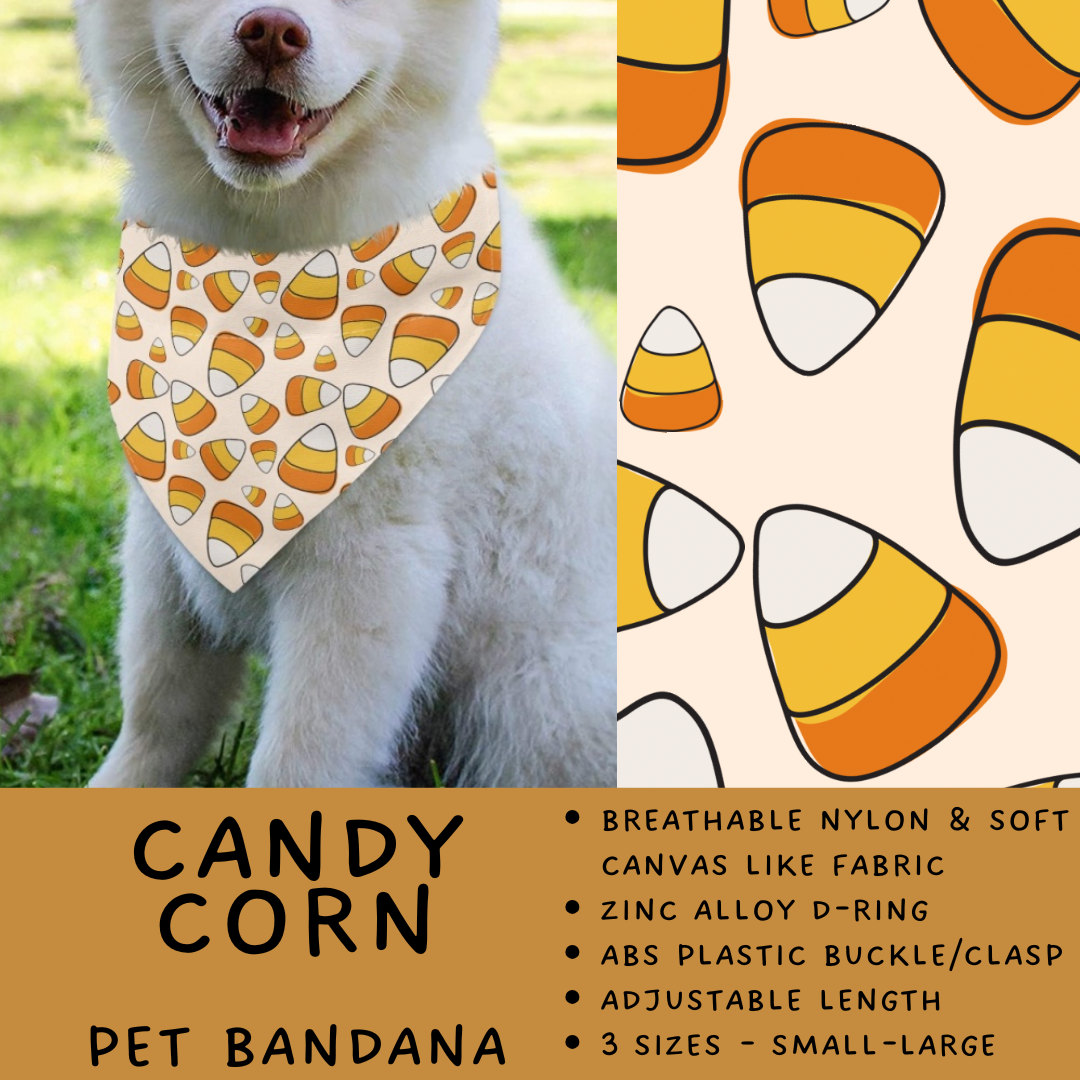 Batch #576 - Pet Gear 2 - Closes 8/28 - ETA late October - Candy Corn Pet Bandana