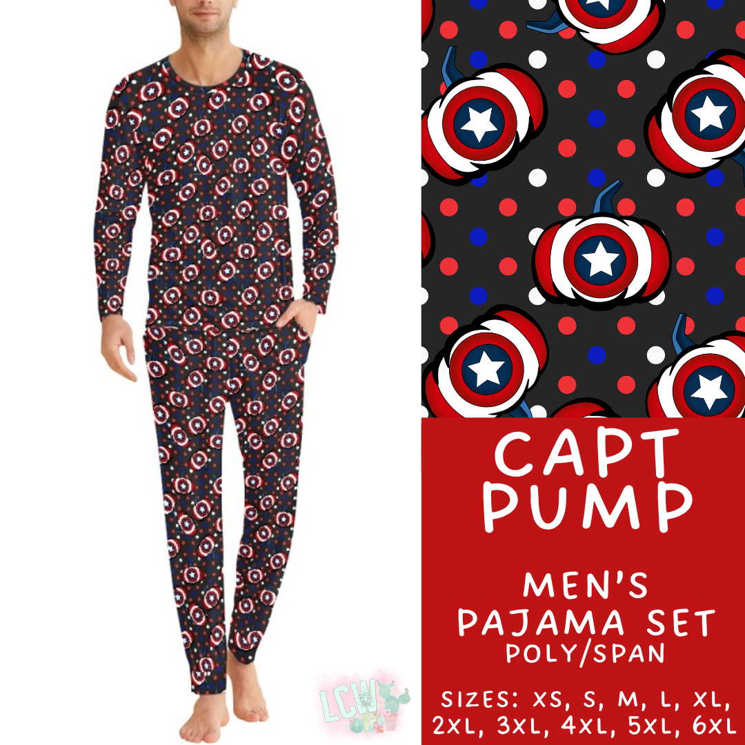 Batch #580 - Fall Family Pajamas 2 - Closes 9/4 - ETA early Nov - Capt Pump Men's Pajama Set