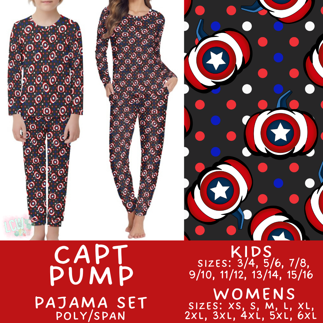 Batch #580 - Fall Family Pajamas 2 - Closes 9/4 - ETA early Nov - Capt Pump Women's & Kid's Pajama Set