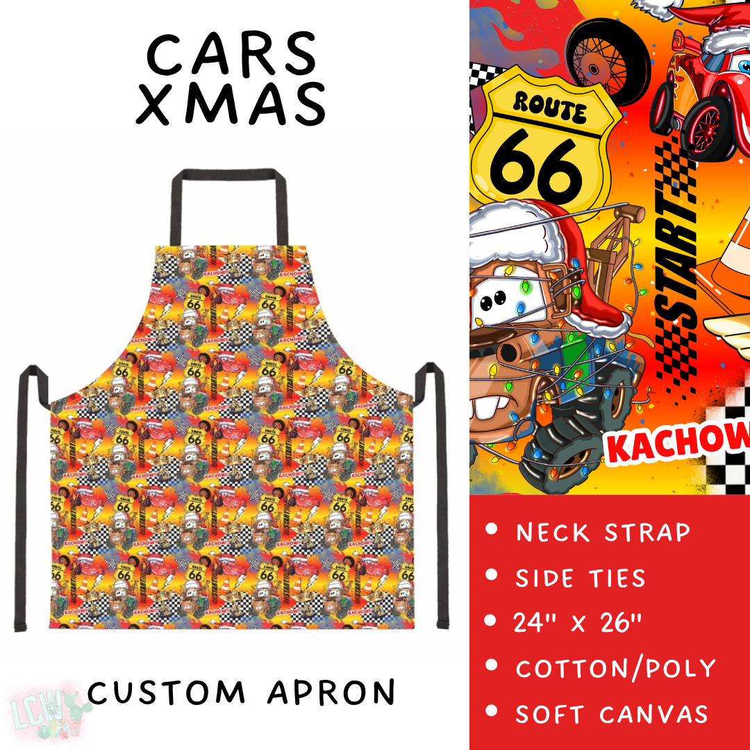 Batch #591 - Baking Spirits Bright 3 - Closes 9/28 - ETA mid/late Nov - Cars Xmas Apron