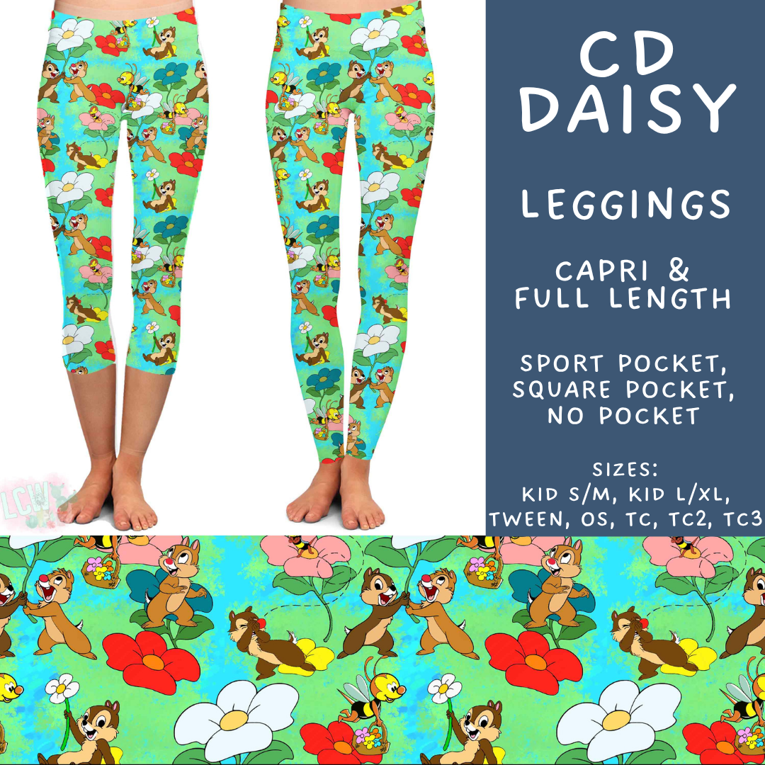 Batch #534 - April Request Run - Closes 5/25 - ETA late July - CD Daisy Full and Capri Length Leggings
