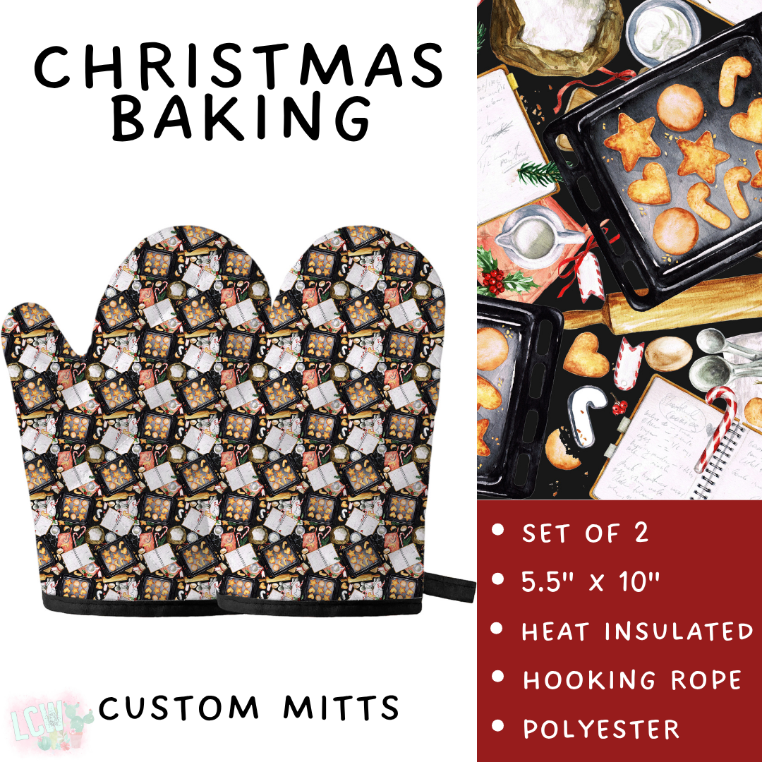 Batch #591 - Baking Spirits Bright 3 - Closes 9/28 - ETA mid/late Nov - Christmas Baking Oven Mitts