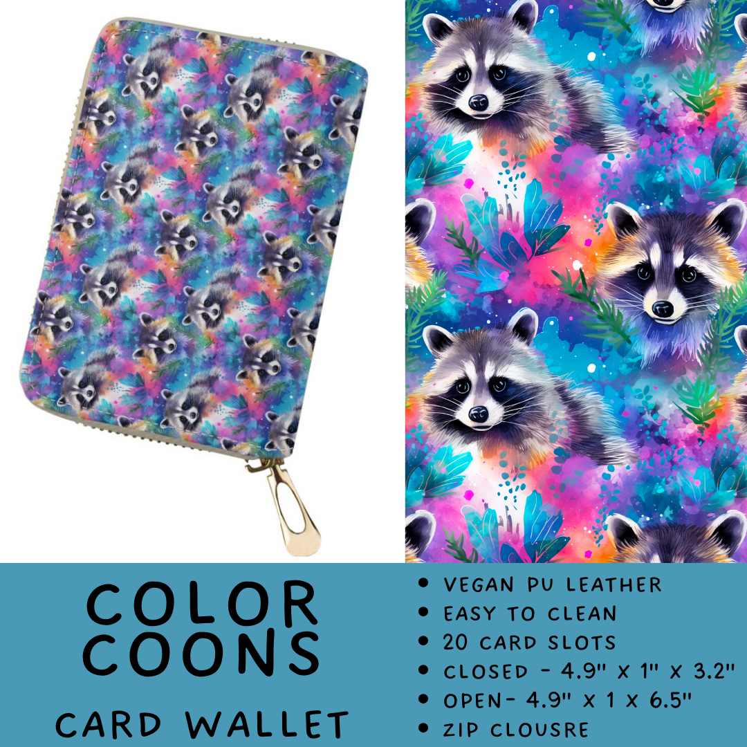 Batch #460 - Zip It Collection - Closes 12/5 - ETA late Jan - Color Coons Card Wallet