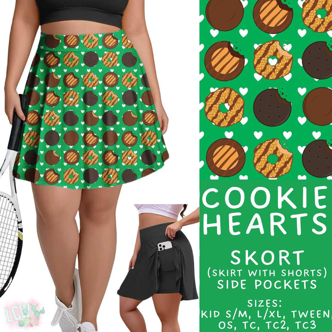 Batch #610 - Cookie Dealer 3 - Closes 11/9 - ETA early Jan - Cookie Hearts Skort