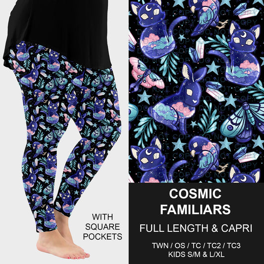 B270 - Preorder Cosmic Familiars Leggings w/ Pockets (Closes 1/18. ETA: early April)