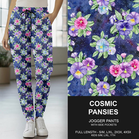 B270 - Preorder Cosmic Pansies Joggers (Closes 1/18. ETA early April)