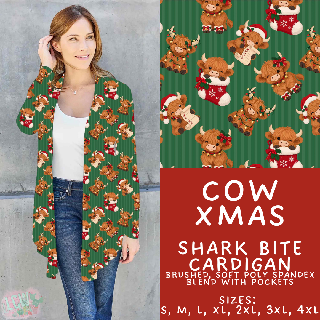 Batch #600 - Jingle all the Way 2 - Closes 10/19 - ETA early/mid Dec - Cow Xmas Cardigan