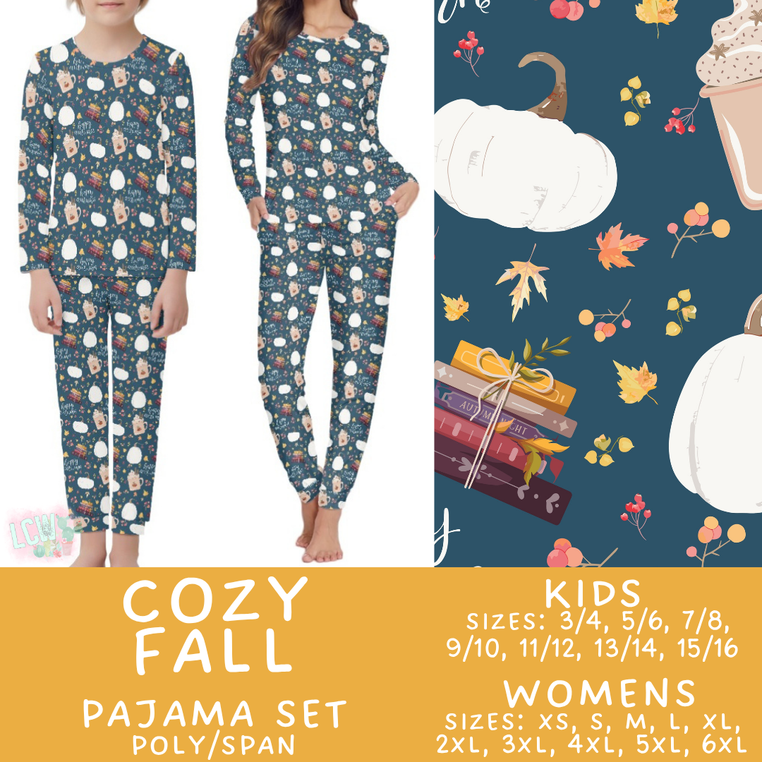 Batch #580 - Fall Family Pajamas 2 - Closes 9/4 - ETA early Nov - Cozy Fall Women's & Kid's Pajama Set