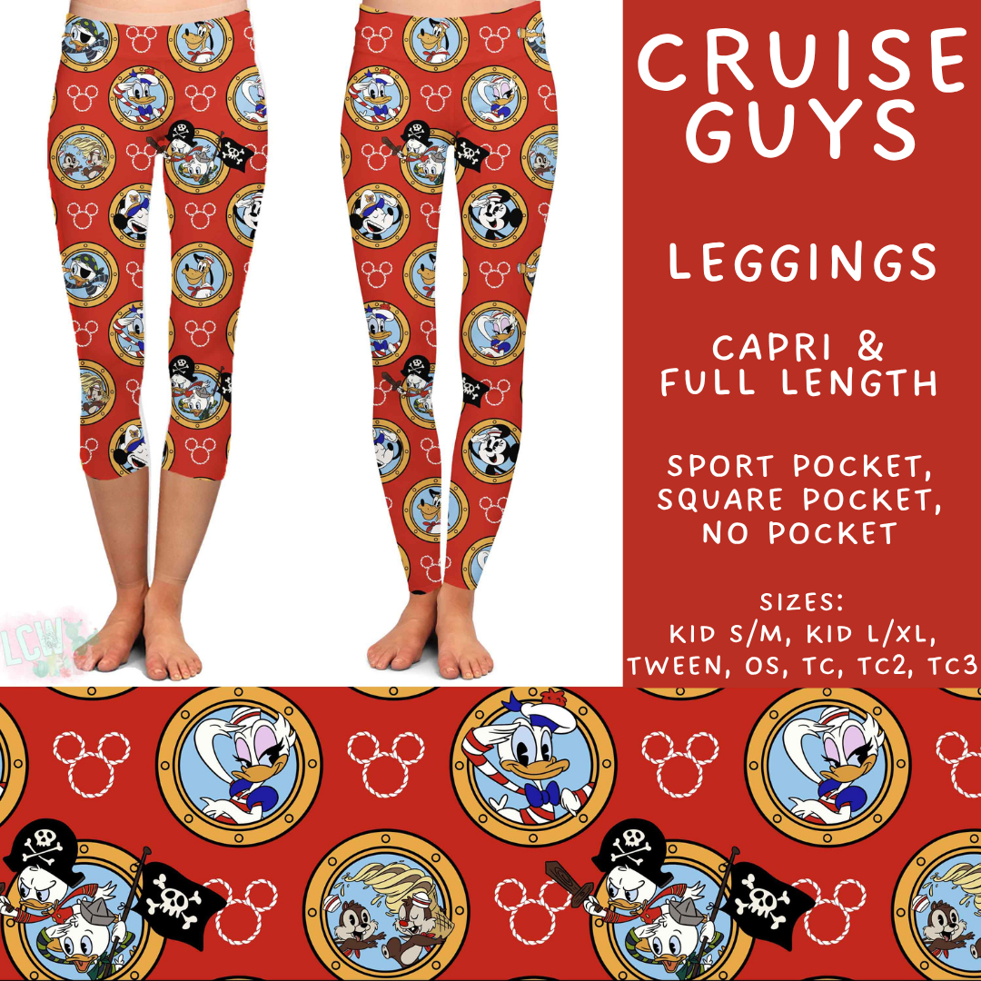 Batch #578 - July Request Run - Closes 8/31 - ETA late October - Cruise Guys Full and Capri Length Leggings