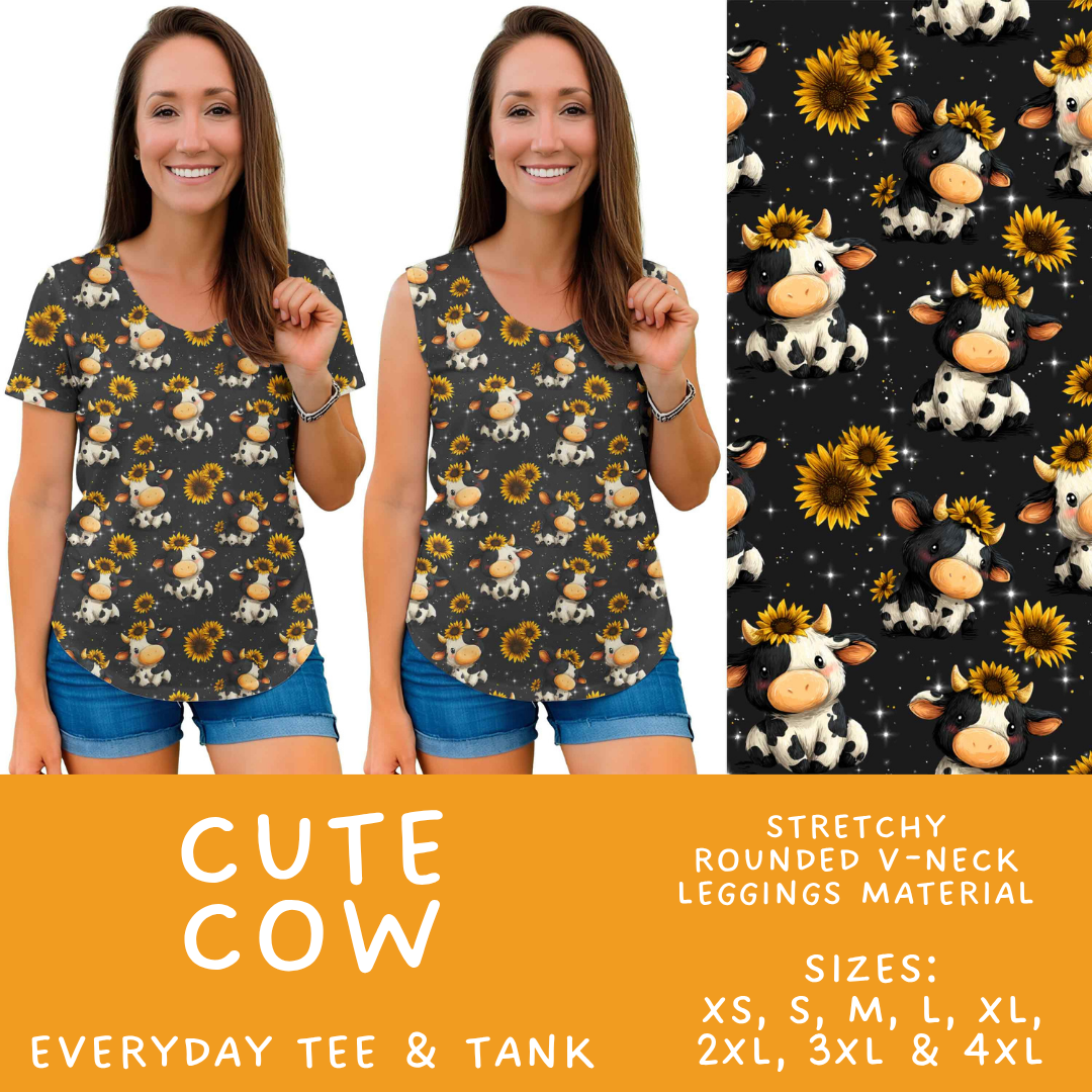 Batch #603 - September Request Run - Closes 10/26 - ETA mid/late Dec - Cute Cow Everyday Tank & Tee