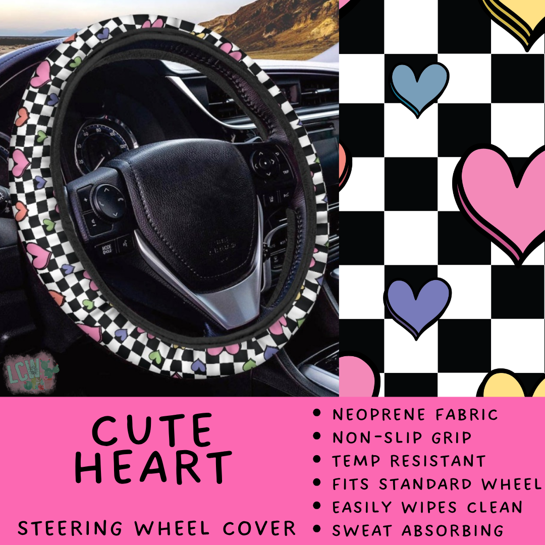 Batch #554 - Car Accessories 3 - Closes 7/10 - ETA early/mid Sept - Cute Heart Steering Wheel Cover