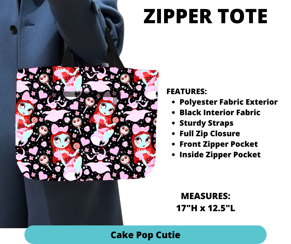 Preorder! Closes 12/4. ETA Feb. Cake Pop Cutie Every Color Zipper Tote