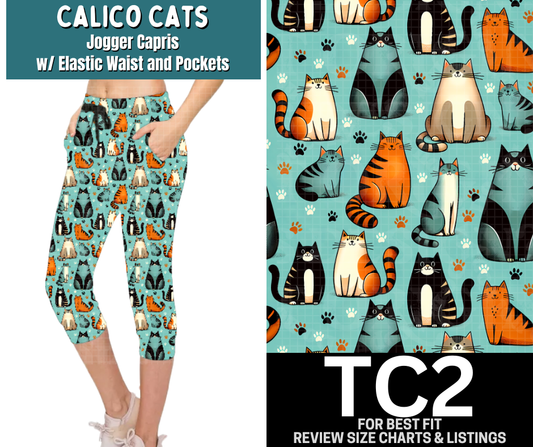 Calico Cats Jogger Capri