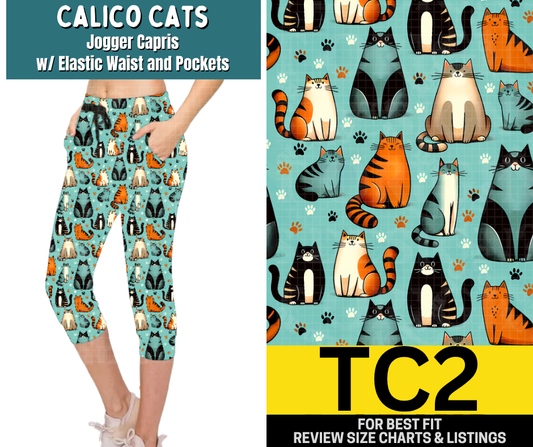 Calico Cats Jogger Capri