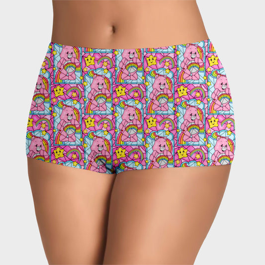 RTS - Care Glass Pink Boyshorts