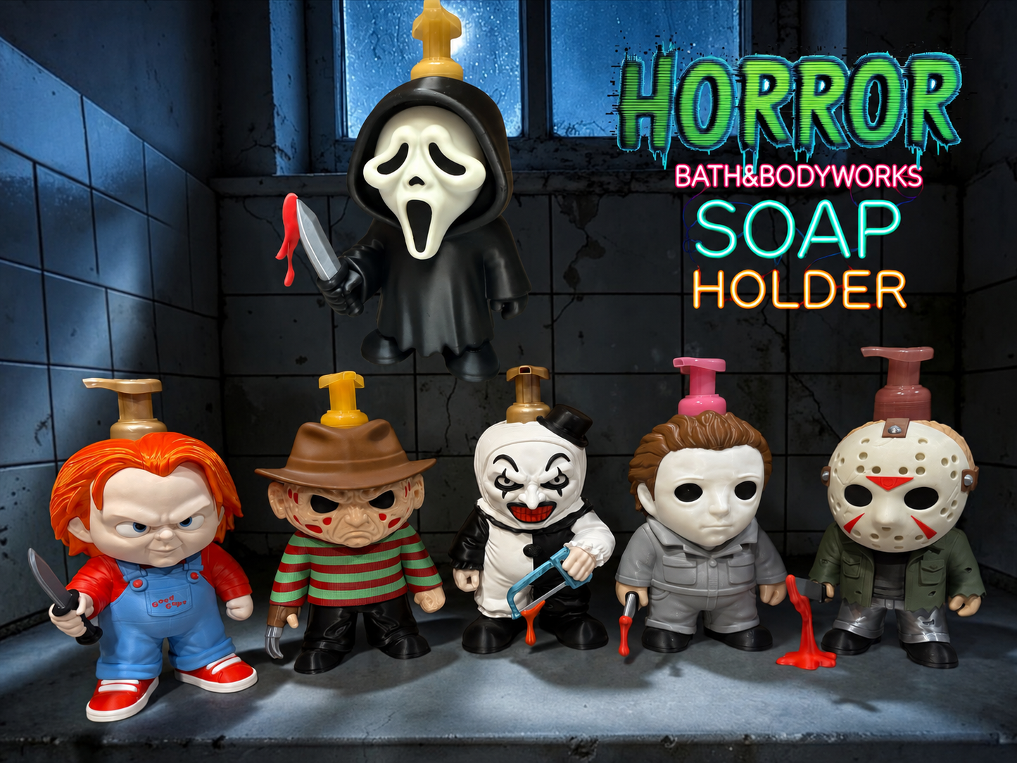 HORROR ICONS BBW SOAP HOLDERS- 3D PRINTED