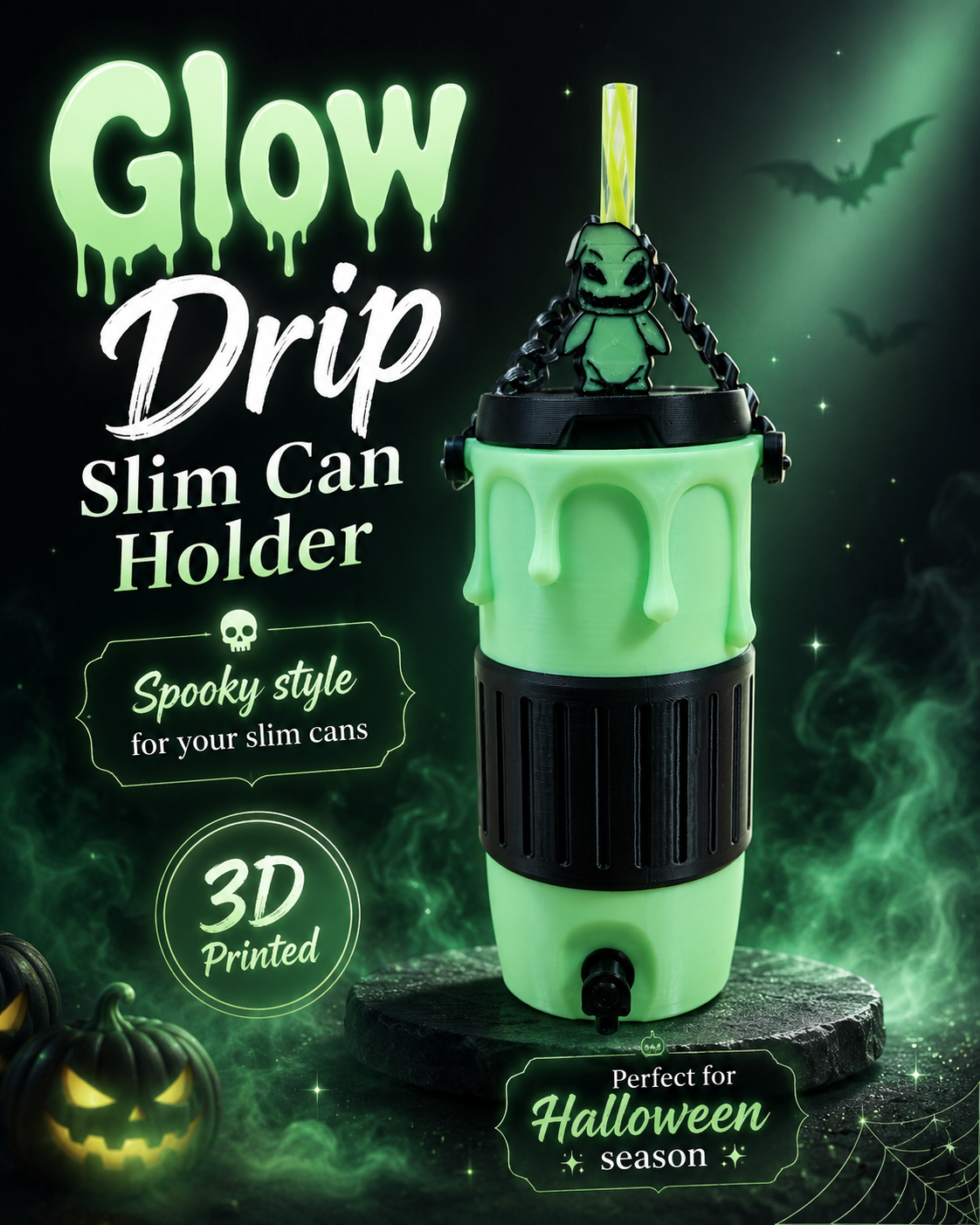 OOG DRIP -3D PRINTED CUSTOM SLIM CAN HOLDER