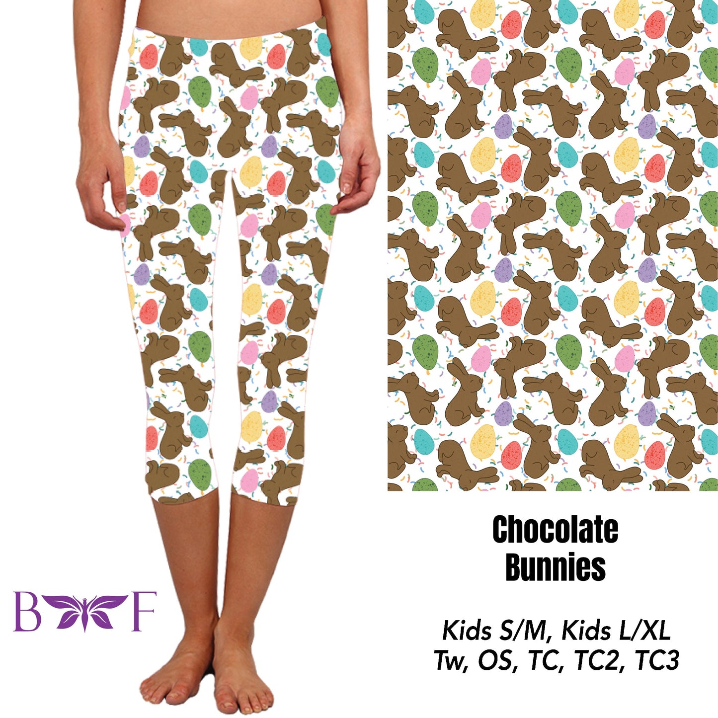 Chocolate Bunny capris