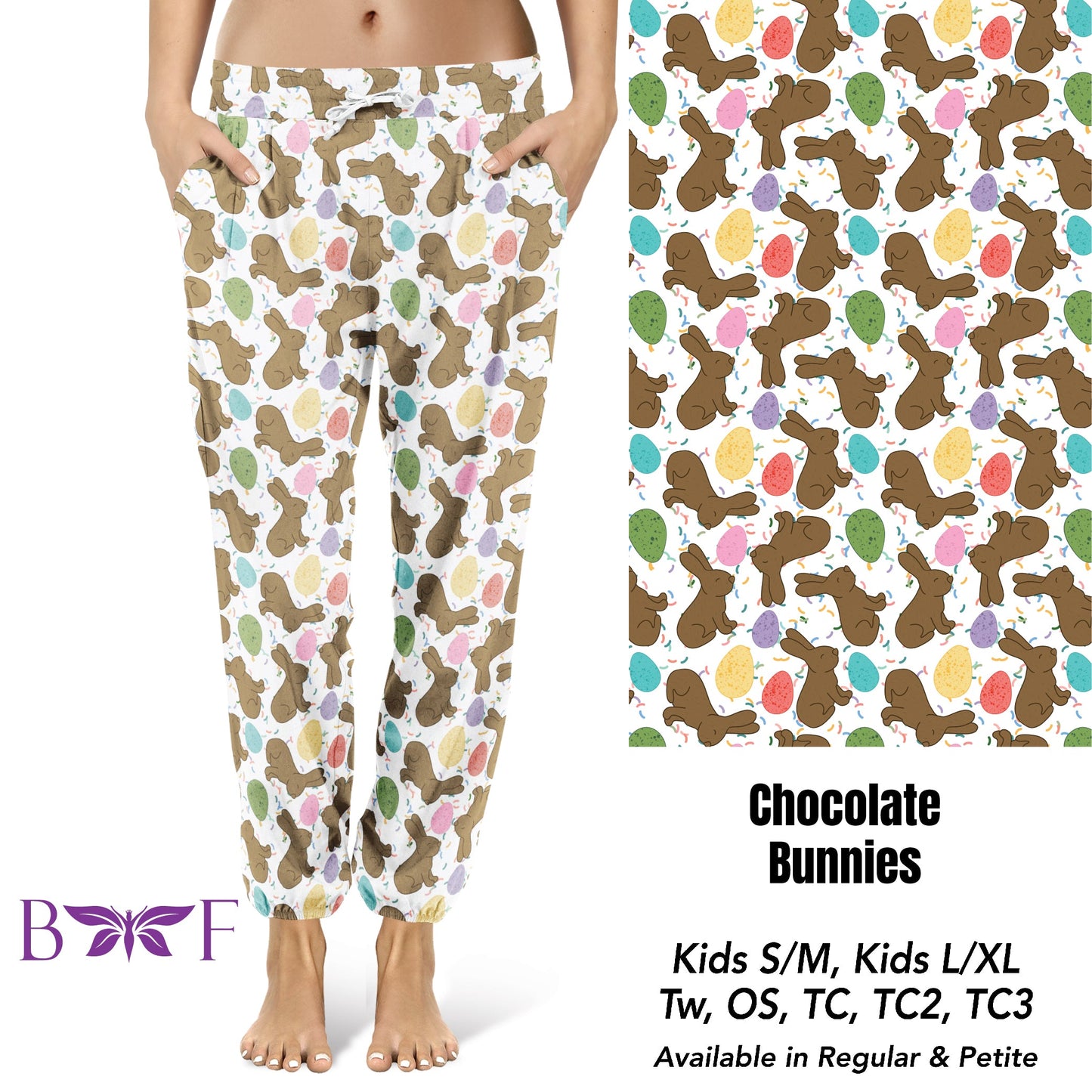 Chocolate Bunny capris