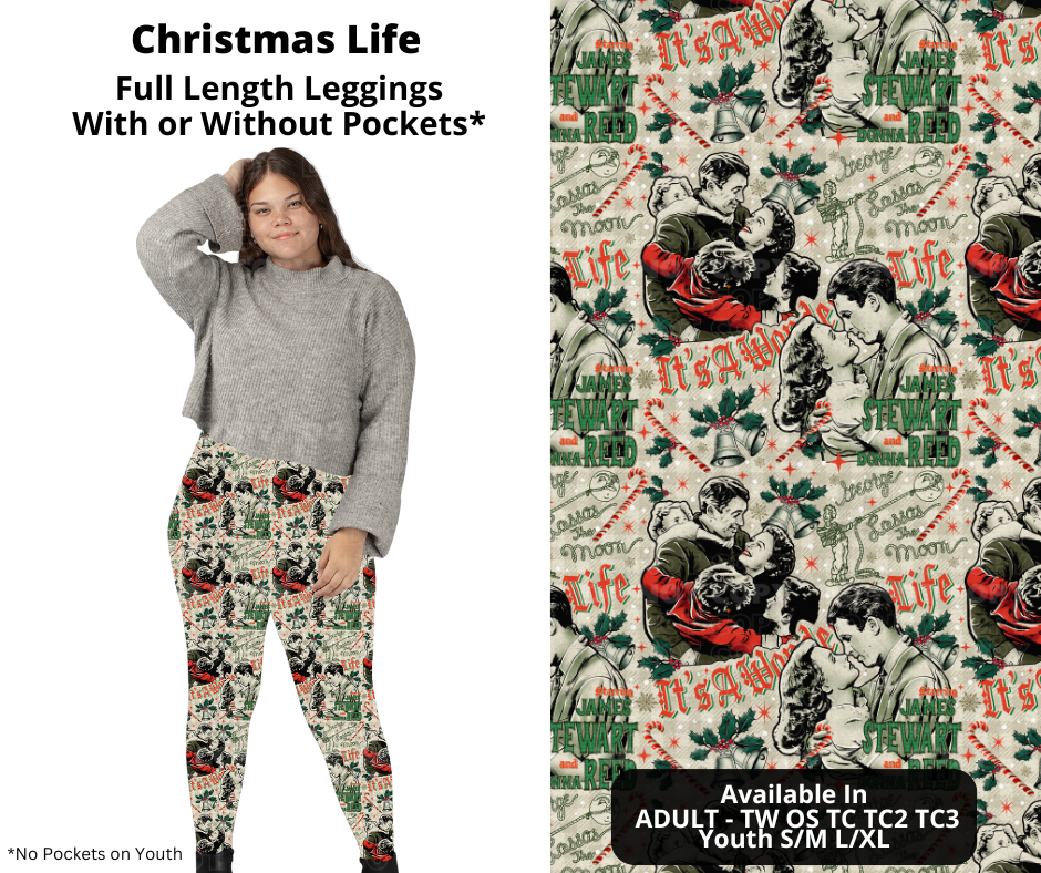 Christmas Life Full Length Leggings w/ Pockets