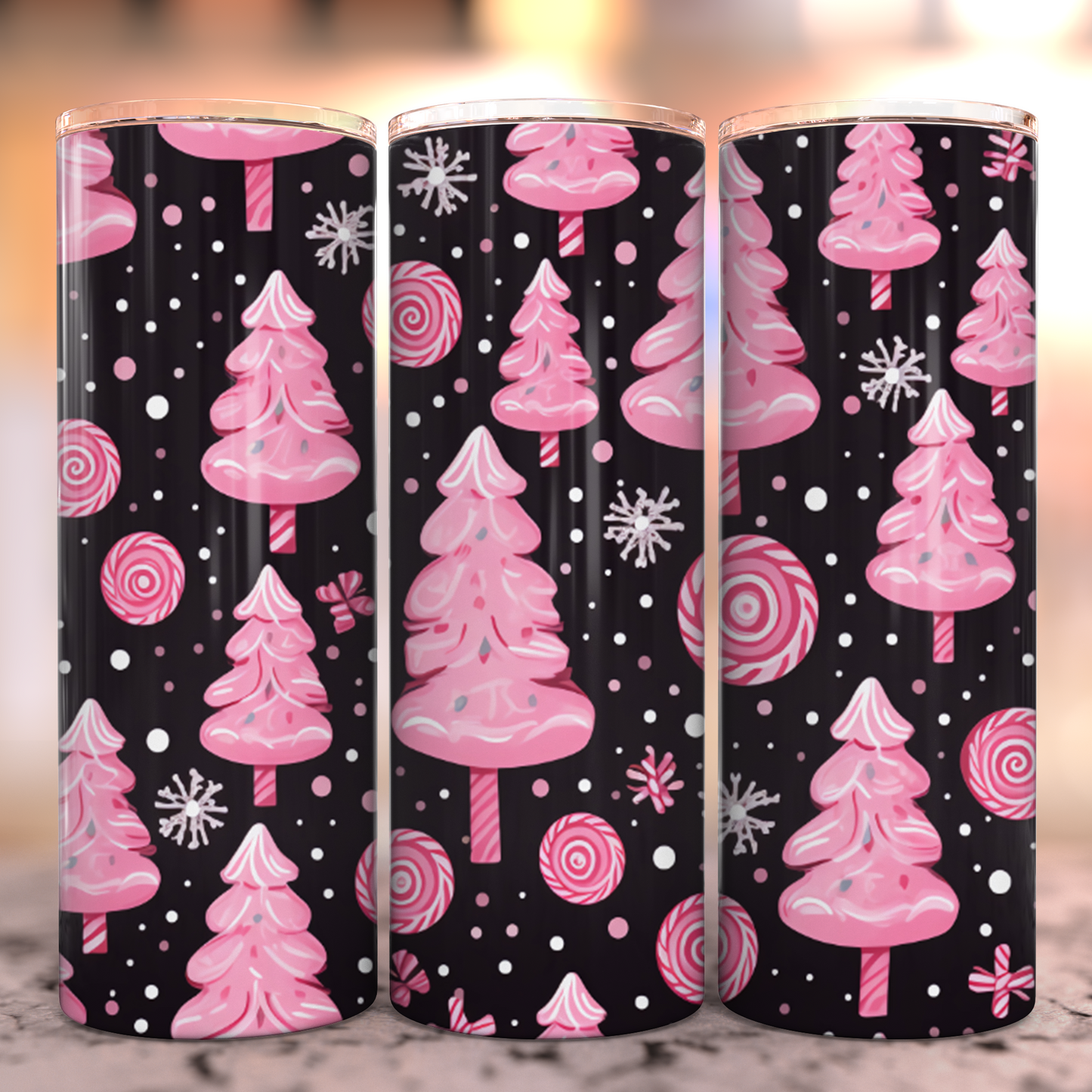 Christmas Doodle Stainless Steel Tumbler