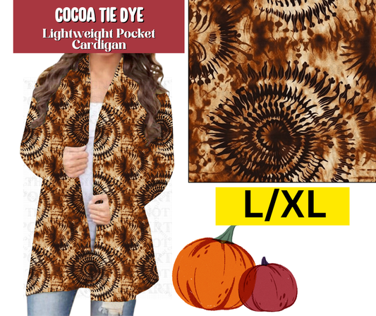 Cocoa Tie Dye Pocket Cardigan