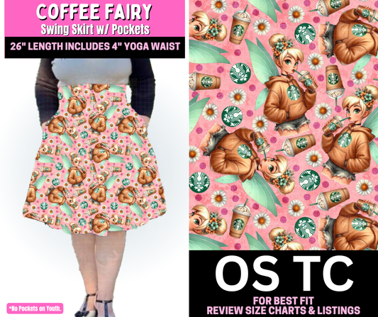 Coffee Fairy Swing Skirt