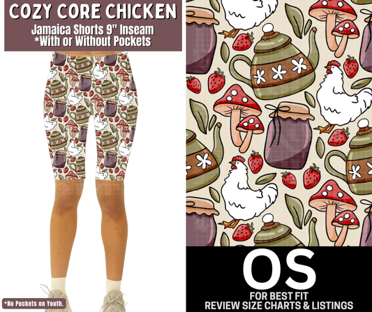 Cozy Core Chicken Jamaica Shorts w/ Pockets