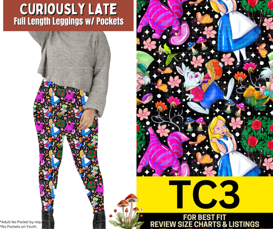 Curiously Late Leggings Choose Fleece or Traditional