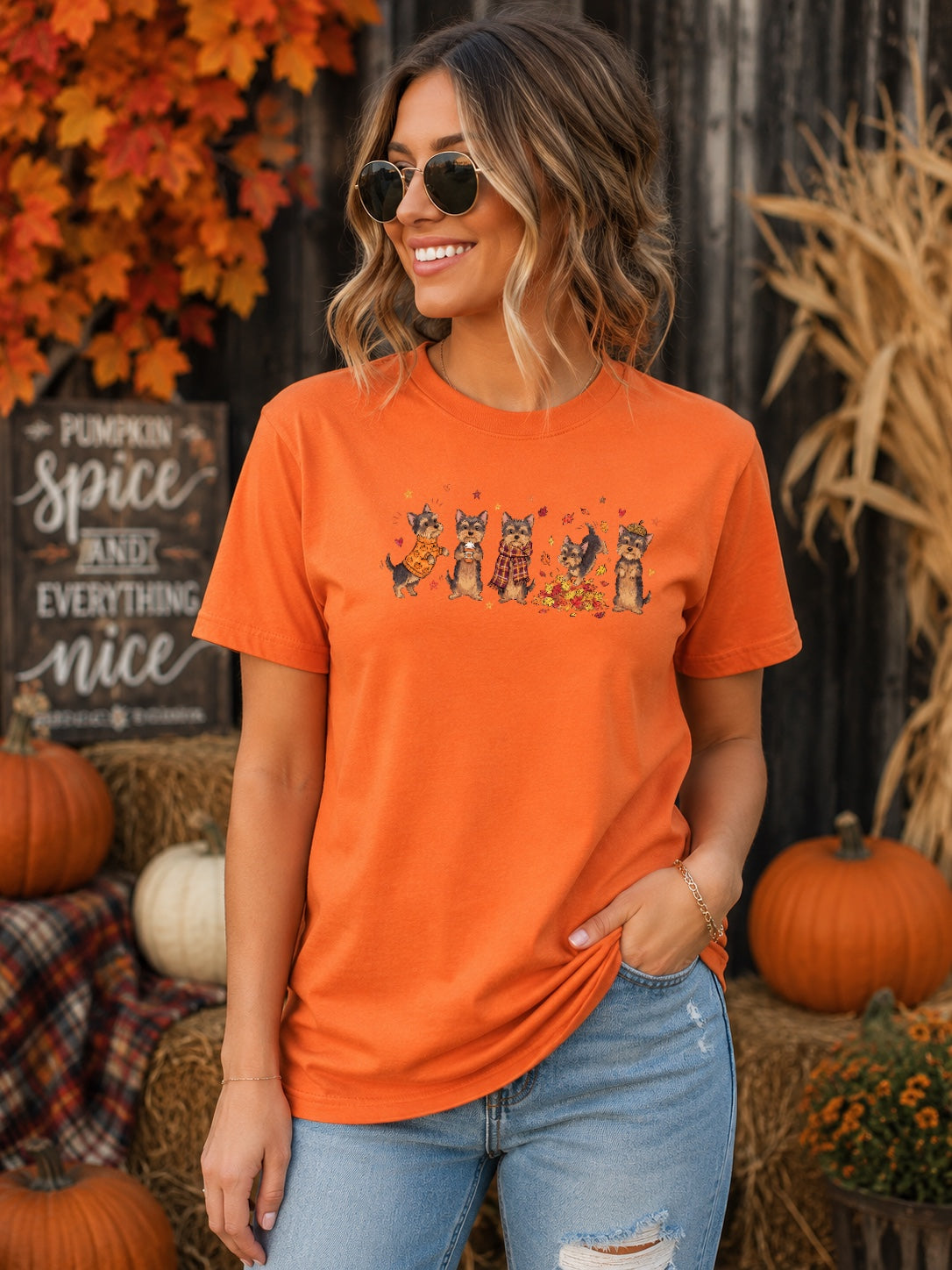 Dogs Of Fall Tshirt